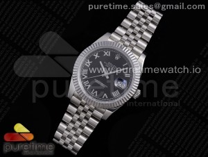 DateJust 41 126334 VRF 1:1 Best Edition 904L Steel Black Dial Roman Markers on SS Jubilee Bracelet A3235