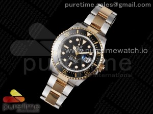 Sea-Dweller Two Tone SS/YG Wrapped Gold 126603 JDF Best Edition Black Dial on SS/YG Bracelet SA3235 V3