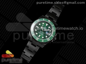 Submariner BLAKEN GREEN PVD V9F 1:1 Best Edition Black Dial on PVD Bracelet VR3135