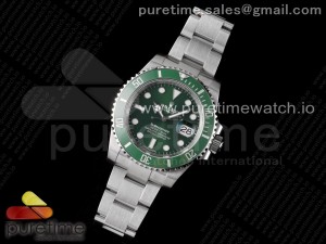 Submariner 116610 LV Green Ceramic 904L Steel VSF 1:1 Best Edition VS3135