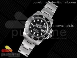 Submariner 116610 LN Black Ceramic Noob 1:1 Best Edition 904L SS Case and Bracelet A2836 V11