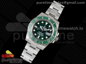 Submariner 116610 LV Green Ceramic ZRF 1:1 Best Edition on SS Bracelet VR3135 (CF Bezel)