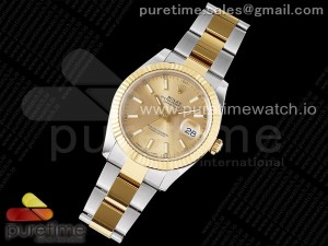 DateJust 41 126333 904L SS/YG VSF 1:1 Best Edition YG Dial on Oyster Bracelet VS3235