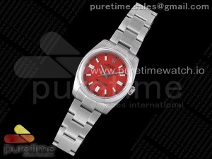 Oyster Perpetual 126000 36mm KRF 1:1 Best Edition 904L Steel Red Dial A2824