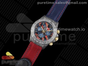 Daytona DIW Carbon OMF Best Edition Blue/Red Dial on Blue/Red Nylon Strap A4130