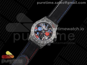 Daytona DIW Carbon OMF Best Edition Pepsi Black/Blue/Red Dial on Black Nylon Strap A4130