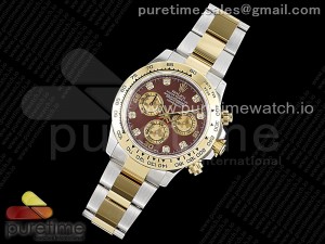 Daytona SS/YG JHF Best Edition Brown Diamonds Dial on SS/YG Bracelet A4130