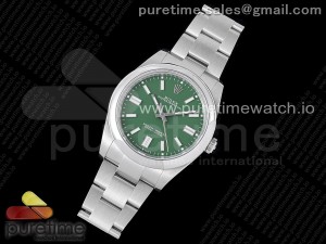 Oyster Perpetual 41mm 124300 JDF 1:1 Best Edition 904L Steel Green Dial on SS Bracelet SA3230