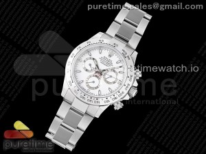 Daytona 116520 VRF 1:1 Best Edition White Dial on SS Bracelet A7750