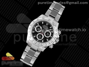 Daytona 116520 VRF 1:1 Best Edition Black Dial on SS Bracelet A7750