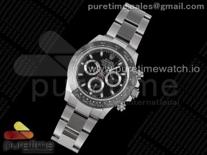 Daytona 116500 VRF 1:1 Best Edition Black Dial on SS Bracelet A7750