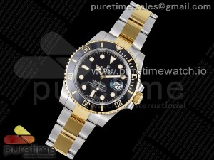 Submariner 116613 LN SS/YG Black Ceramic 904L Steel VSF 1:1 Best Edition VS3135