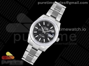 DateJust 41 126334 904L SS VSF 1:1 Best Edition Black Dial on Oyster Bracelet VS3235