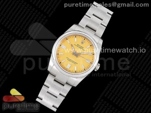 Oyster Perpetual 36mm 126000 JDF 1:1 Best Edition 904L Steel Yellow Dial on SS Bracelet SA3230