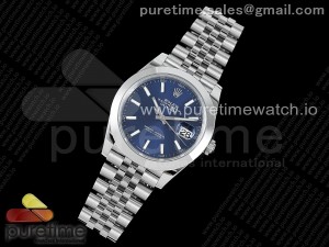 DateJust 41 126330 904L SS VSF 1:1 Best Edition Blue Dial on Jubilee Bracelet VS3235