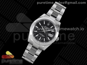 DateJust 41 126330 904L SS VSF 1:1 Best Edition Black Dial on Oyster Bracelet VS3235