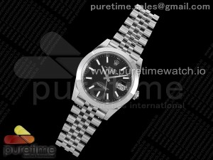 DateJust 41 126330 904L SS VSF 1:1 Best Edition Black Dial on Jubilee Bracelet VS3235