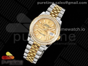 DateJust 36 SS/YG 126283 Diamonds Bezel JDF 1:1 Best Edition New YG Dial on Jubilee Bracelet A2824