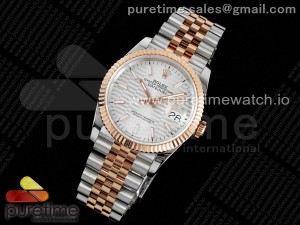 DateJust 36 SS/RG 126203 JDF 1:1 Best Edition Silver Dial on Jubilee Bracelet A2824