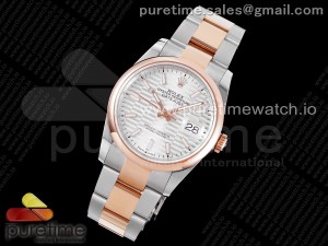 DateJust 36 SS/RG 126201 JDF 1:1 Best Edition Silver Dial on Oyster Bracelet A2824