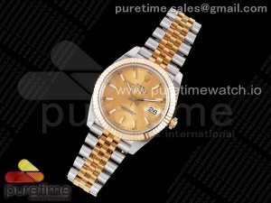 DateJust 41 126333 YG Wrapped 3EF 1:1 Best Edition YG Stick Dial on Jubilee Bracelet SA3235