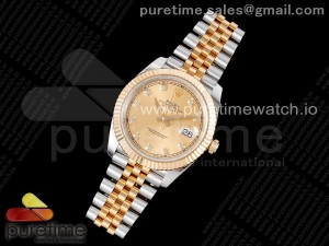 DateJust 41 126333 YG Wrapped 3EF 1:1 Best Edition YG Diamonds Dial on Jubilee Bracelet SA3235