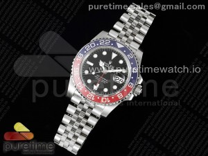 GMT Master II 126710 BLRO 904L SS JDF 1:1 Best Edition Black Dial on Jubilee Bracelet SA3285 CHS