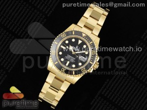 Submariner 41mm 126618 LN YG Black Ceramic 904L Steel JDF 1:1 Best Edition VR3235