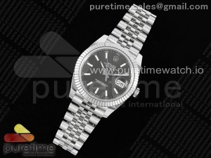 DateJust 41 126334 Clean 1:1 Best Edition 904L Steel Gray Stick Dial on Jubilee Bracelet VR3235