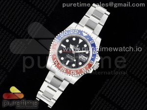 GMT Master II 126710 BLRO 904L SS QF 1:1 Best Edition Black Dial on Oyster Bracelet SA3285 CHS