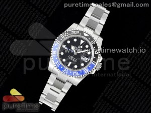 GMT Master II 126710 BLNR 904L SS QF 1:1 Best Edition Black Dial on Oyster Bracelet SA3285 CHS