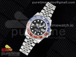 GMT Master II 126710 BLRO 904L SS QF 1:1 Best Edition Black Dial on Jubilee Bracelet SA3285 CHS