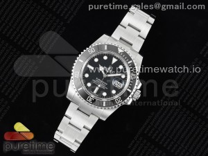 Submariner 116610 LN Black Ceramic RF 904L 1:1 Best Edition on SS Bracelet VR3135