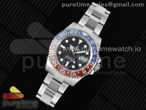 GMT Master II 126710 BLRO 904L SS GSF 1:1 Best Edition Black Dial on Oyster Bracelet VR3186 CHS V4