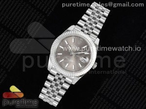 DateJust 41 126334 JDF 1:1 Best Edition 904L Steel Gray Dial on SS Jubilee Bracelet VR3235