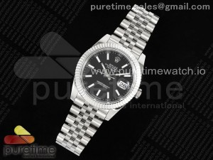 DateJust 41 126334 JDF 1:1 Best Edition 904L Steel Black Dial on SS Jubilee Bracelet VR3235