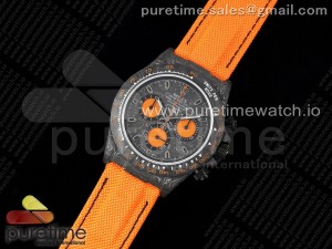 Daytona DIW Carbon N6F 1:1 Best Edition Black/Orange Dial on Orange Nylon Strap SA4130