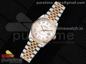 Datejust 36 SS/RG 904L Steel JDF 1:1 Best Edition Silver Dial Diamonds 6/9 Markers on SS/RG Bracelet VR3235