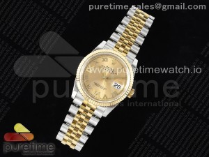 Datejust 36 SS/YG 904L Steel JDF 1:1 Best Edition YG Dial Diamonds 6/9 Markers on SS/YG Bracelet VR3235