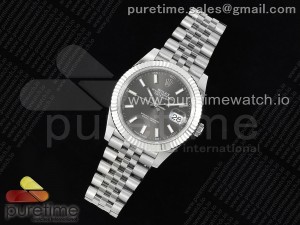 DateJust 41 126334 VVSF 1:1 Best Edition 904L Steel Gray Dial on SS Jubilee Bracelet VR3235