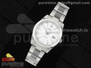 DateJust 41 126334 JDF 1:1 Best Edition 904L Steel White Dial on SS Oyster Bracelet VR3235