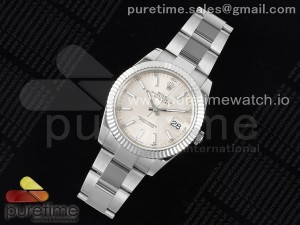 DateJust 41 126334 JDF 1:1 Best Edition 904L Steel Silver Dial on SS Oyster Bracelet VR3235