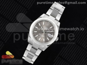 DateJust 41 126334 JDF 1:1 Best Edition 904L Steel Gray Dial on SS Oyster Bracelet VR3235