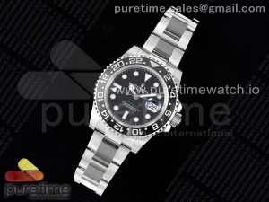 GMT-Master II 116710 LN Black Ceramic 904L Steel RRF 1:1 Best Edition on Oyster Strap VR3186 CHS