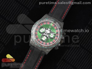 Daytona DIW Carbon QF 1:1 Best Edition Roulette Dial on Black Nylon Strap SA4130