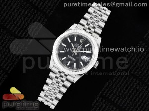 DateJust 41 126334 QF 1:1 Best Edition 904L Steel Black Stick Dial on Jubilee Bracelet VR3235