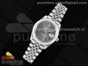 DateJust 41 126334 DIWF 1:1 Best Edition 904L Steel Gray Dial Arabic Marker on Jubilee Bracelet SA3235