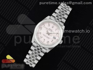 DateJust 41 126334 DIWF 1:1 Best Edition 904L Steel Pink Dial Arabic Marker on Jubilee Bracelet SA3235