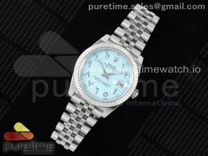 DateJust 41 126334 DIWF 1:1 Best Edition 904L Steel Tiffany Blue Dial Arabic Marker on Jubilee Bracelet SA3235