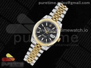 DateJust 41 126333 SS/YG JDF 1:1 Best Edition 904L Steel Black Stick Dial on SS/YG Jubilee Bracelet VR3235